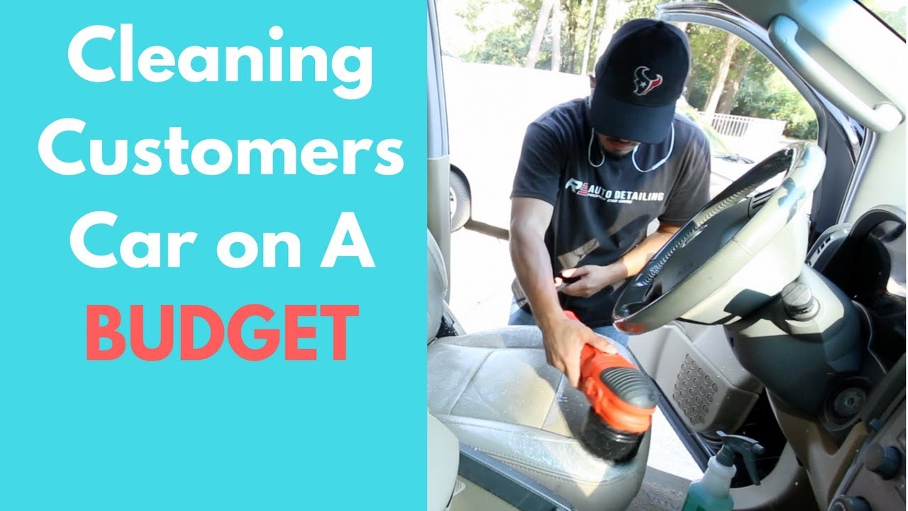 Cleaning The INTERIOR of A Customers Car on A BUDGET Interior Car