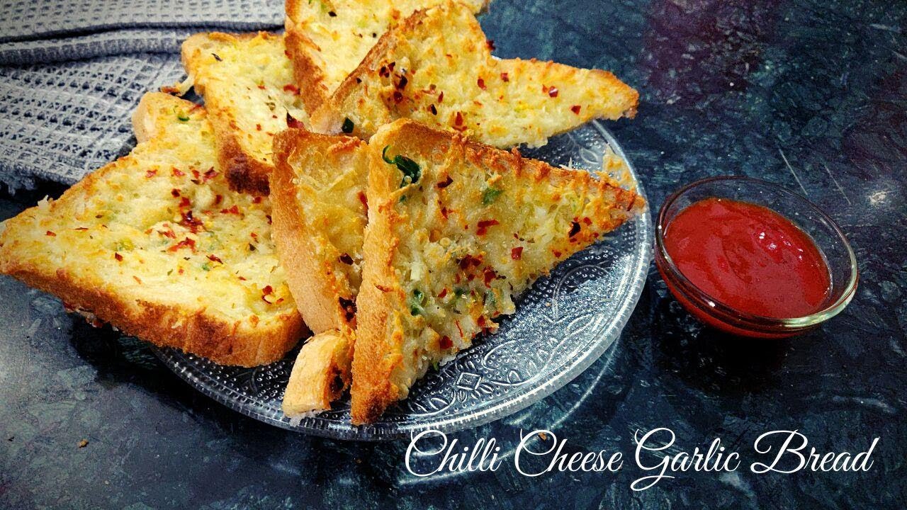 Chili Cheese Garlic Bread Quick Quarantine Snack चिली चीज़ गार्लिक
