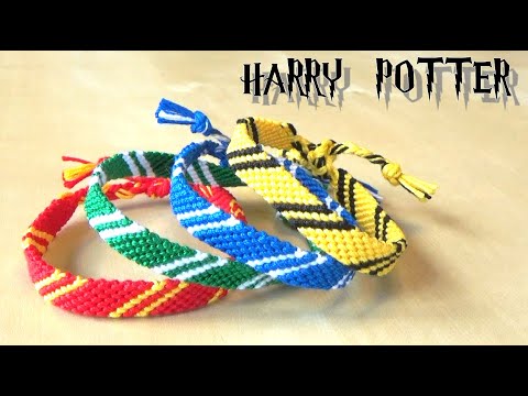 DIY Harry Potter's bracelets / The Four Houses of Hogwarts (easy) 