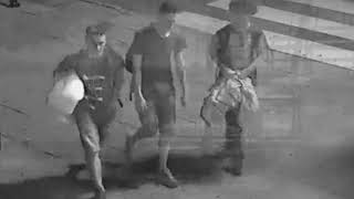 Three teenage boys captured on CCTV giving homeless man a duvet