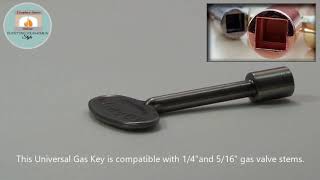 Pewter Gas Valve Key