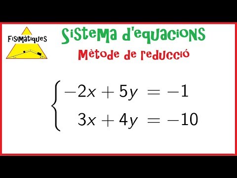 Vídeo: Com es resol un sistema de tres equacions per eliminació?