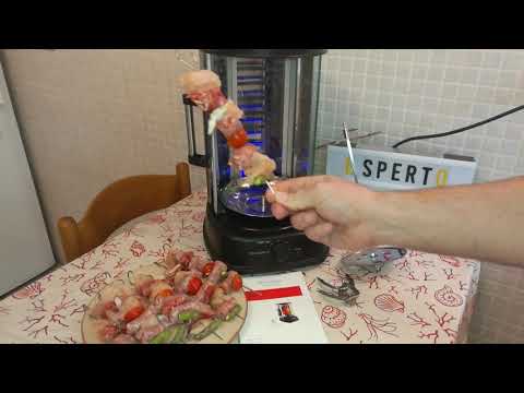 Spiedino verticale per carne in acciaio inossidabile con 3