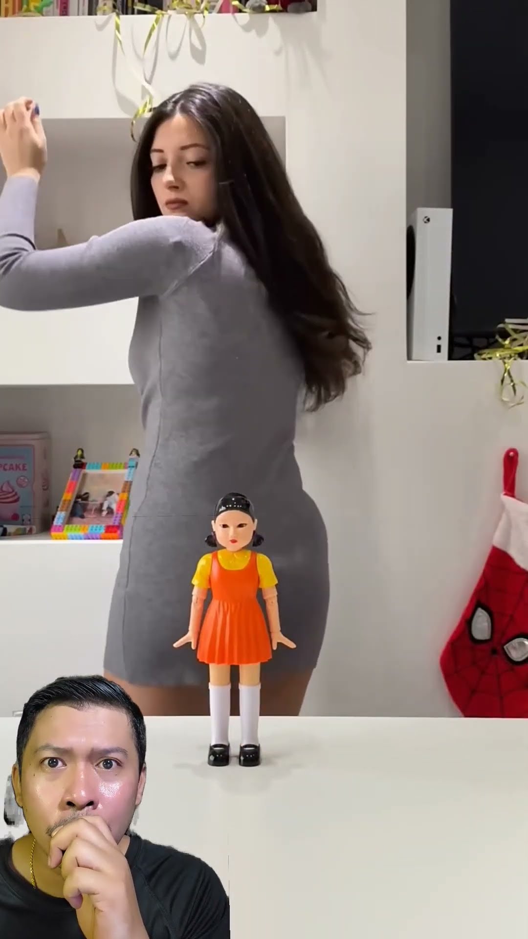 Boneka squid Gamenya kok serem banget ? #dubbing #funny #shorts