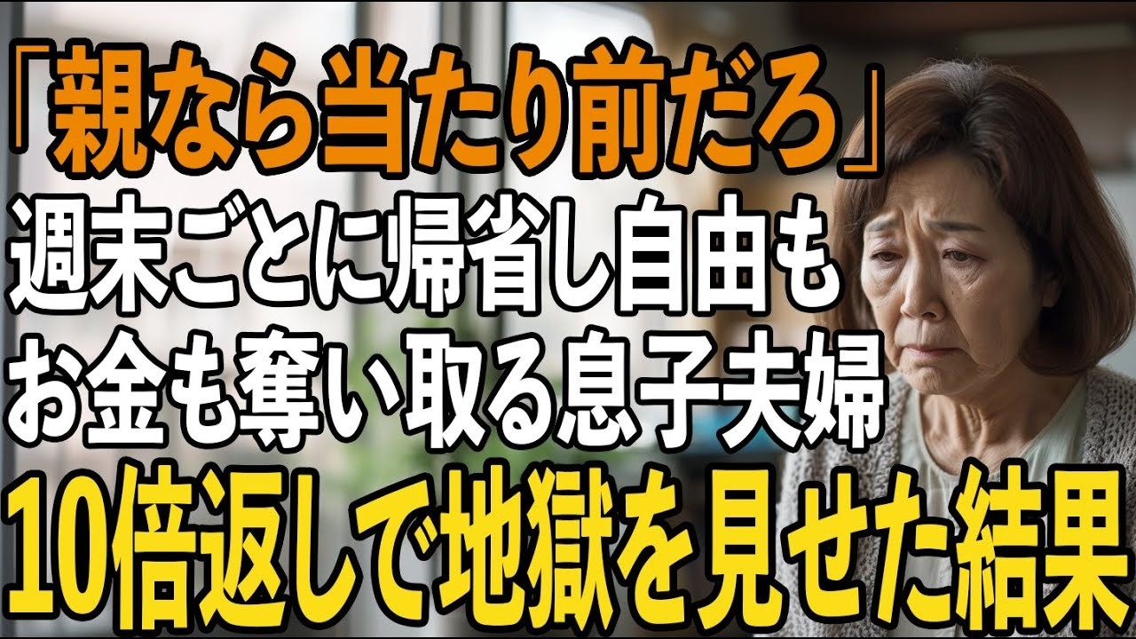 金曜の夜、息子夫婦の声が玄関から聞こえてきた。「今週も実家か、正直めんどくさいよな」「でもただで豪華な食事が食べられるんだから。家政婦を雇ったら月10万はかかるもの」69歳の私は、2年間毎週末、無料で料理を作り、掃除をし、孫の世話までやってきた。愛する家族のためだと信じて。でも、彼らは私のことをそう呼んでいた。「遺産目的の投資先」と。私は買い物リストを握りしめ、静かに決意した。「なら、10倍...