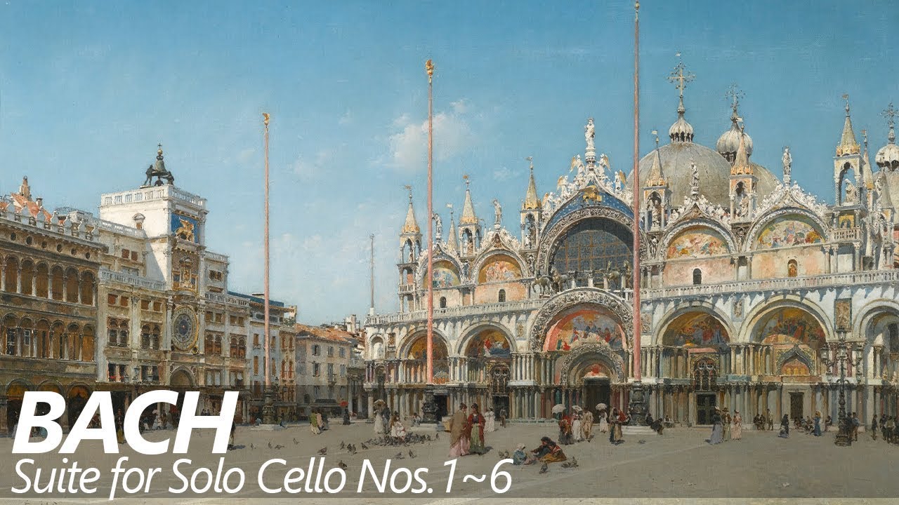 바흐 무반주첼로모음곡 전곡 (피에르 푸르니에, 1972) | Bach Six Cello Suites | 집중,공부,숙면,스트레스해소,힐링 | [뮤즈하우스]
