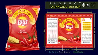 Product Packaging Design In Illustrator | How to create print ready die cut lines and bleed section screenshot 3