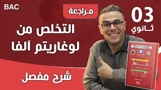التخلص من لوغاريتم آلفا