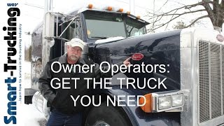 Owner Operators: Spec the Truck You Need