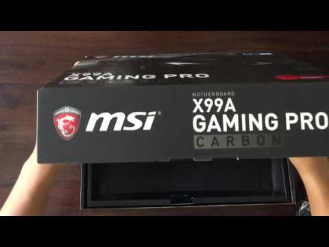 MSI X99A Gaming Pro Carbon Motherboard Unboxing & Quick Review