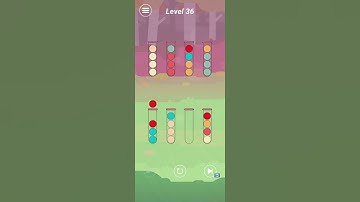 Ball Sort Puzzle Medium Level 36 gameplay (iOS Android)