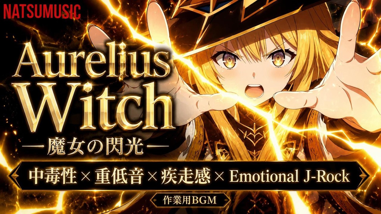 【Playlist】魔女の閃光 ―Aurelius Witch―｜中毒性×重低音×疾走感 × Emotional J-Rock ｜作業用BGM