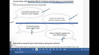 English - Essay Writing (Computer Games)
