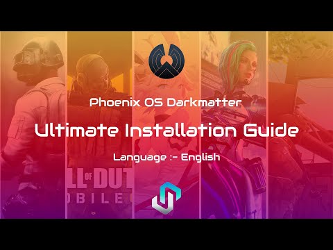 [En] How to install Phoenix OS Darkmatter in Windows using Exe Installer