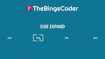 Side Expand List Hover Animation | CSS Solid Border & Before/After | HTML/CSS/SASS Tutorial | #12
