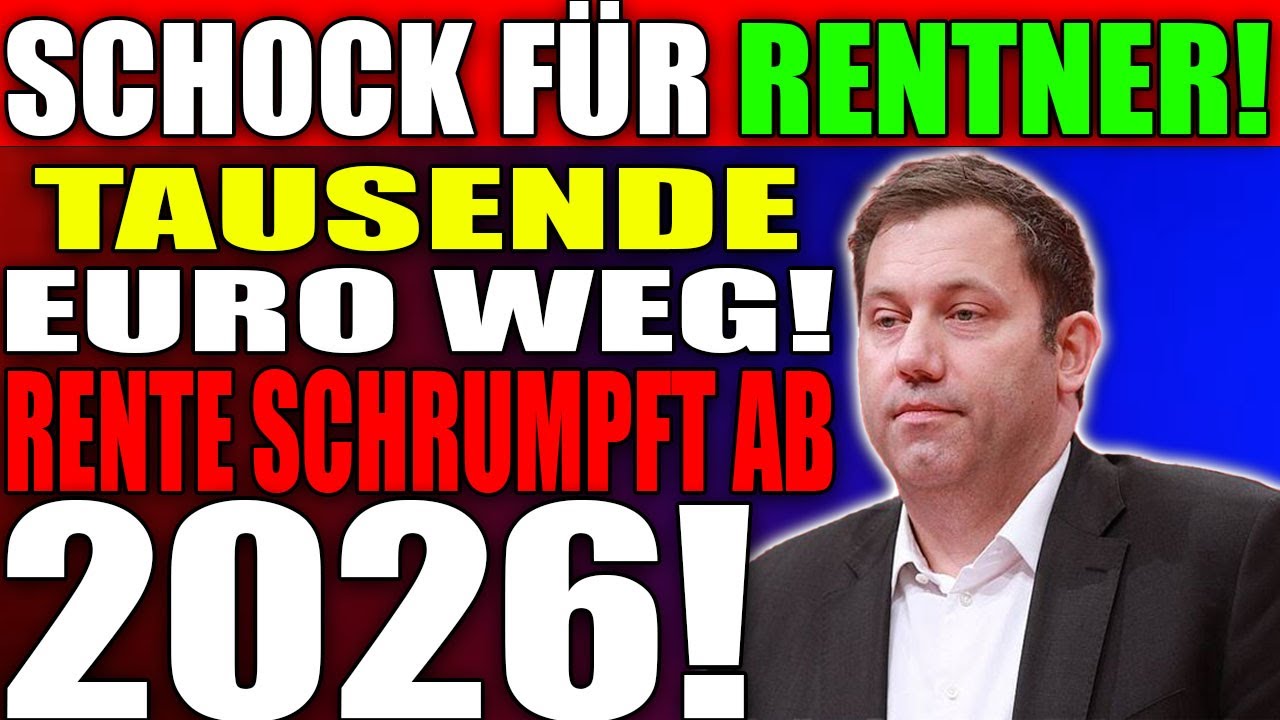 VOR 3 STUNDEN | Renten-Schock 2026: So stark sinkt deine Rente wirklich