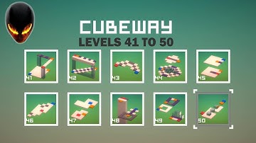 Cube Way: Levels 41 to 50 (Minimal Puzzle Game)