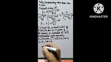 Present Value -Rates compounding more than once a year.