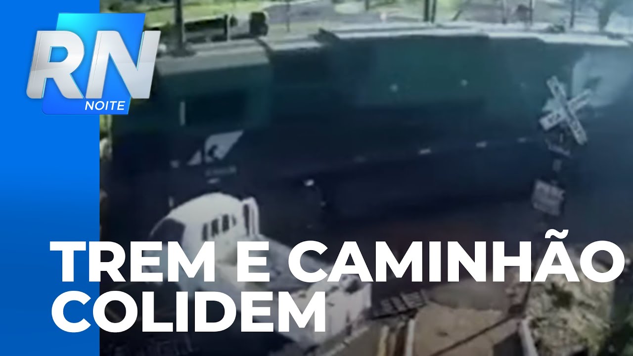 Acidente entre caminhão e trem deixa pessoa ferida Acidente entre caminhão e trem deixa pessoa ferida
