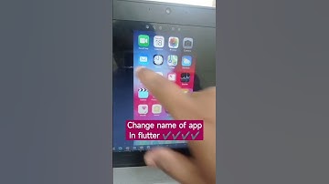 change the name of the app in flutter #fluttertutorials #flutter #coding #flutterproject #tech