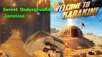 New Map Karakin secret location | Karakin gameplay Pubgmobile | Underground location in karakin map