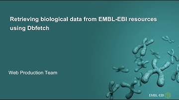 Retrieving biological data from EMBL EBI resources using DBfetch