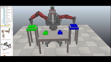 Baxter Pick and Place VRep