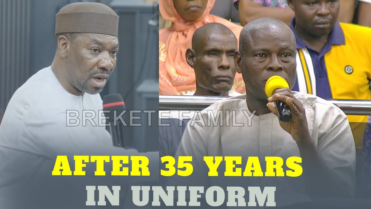 OFFICER’S 35-YEARS SERVICE ENDS IN TEARS