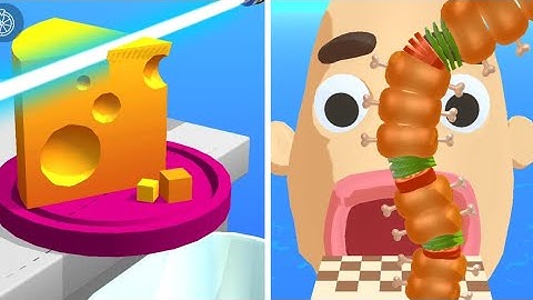 ➡️ ASMR Slicing 🆚️ Sandwich Runner ! Satisfying and Relaxing ASMR  Games