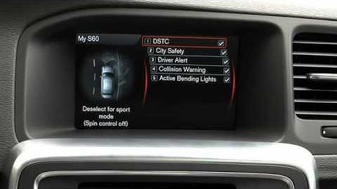 Volvo S60 - how to use the Sensus system (my car menu)