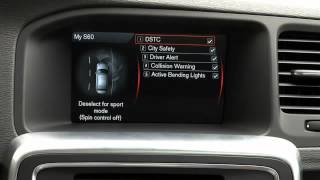 Volvo S60 - how to use the Sensus system (my car menu) screenshot 1