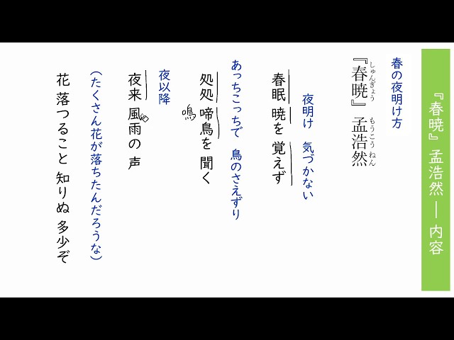 春の眠りの心地よさ　孟浩然全訳詩集 孟浩然の「春曉」の鑑賞です。 | inouemituoのブログ