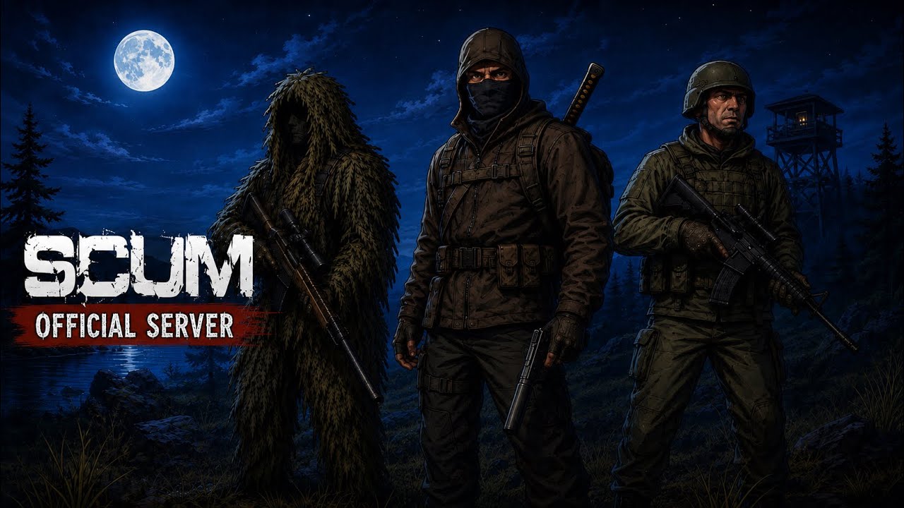 Day (1) on a scum official server , with a 3 man squad - YouTube