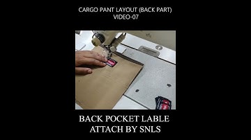 Patch lebel attached on back Pocket without mark