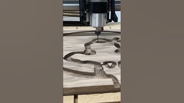 CNC Machining With Alan Watts: (Part 2) #shorts #cncwoodworking #satisfying #timelapse