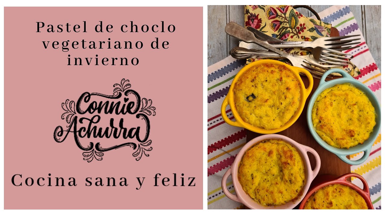 **Pastel de choclo vegetariano, de invierno, 4 porciones