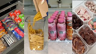 12 Minutes of restocking fridge Asmr Tiktok Compilation#1🍨🍧