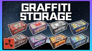 Rust Large Wood Box Skins - All Graffiti Storage Skins