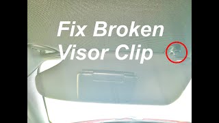2011 - 2014 Avenger Sun Visor Clip Fix (Episode #10)