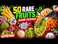 50 Rare Exotic Fruits Cutting ASMR 🍉 Ultra Satisfying Knife Sounds &amp; Juicy Crisp Slices#asmr