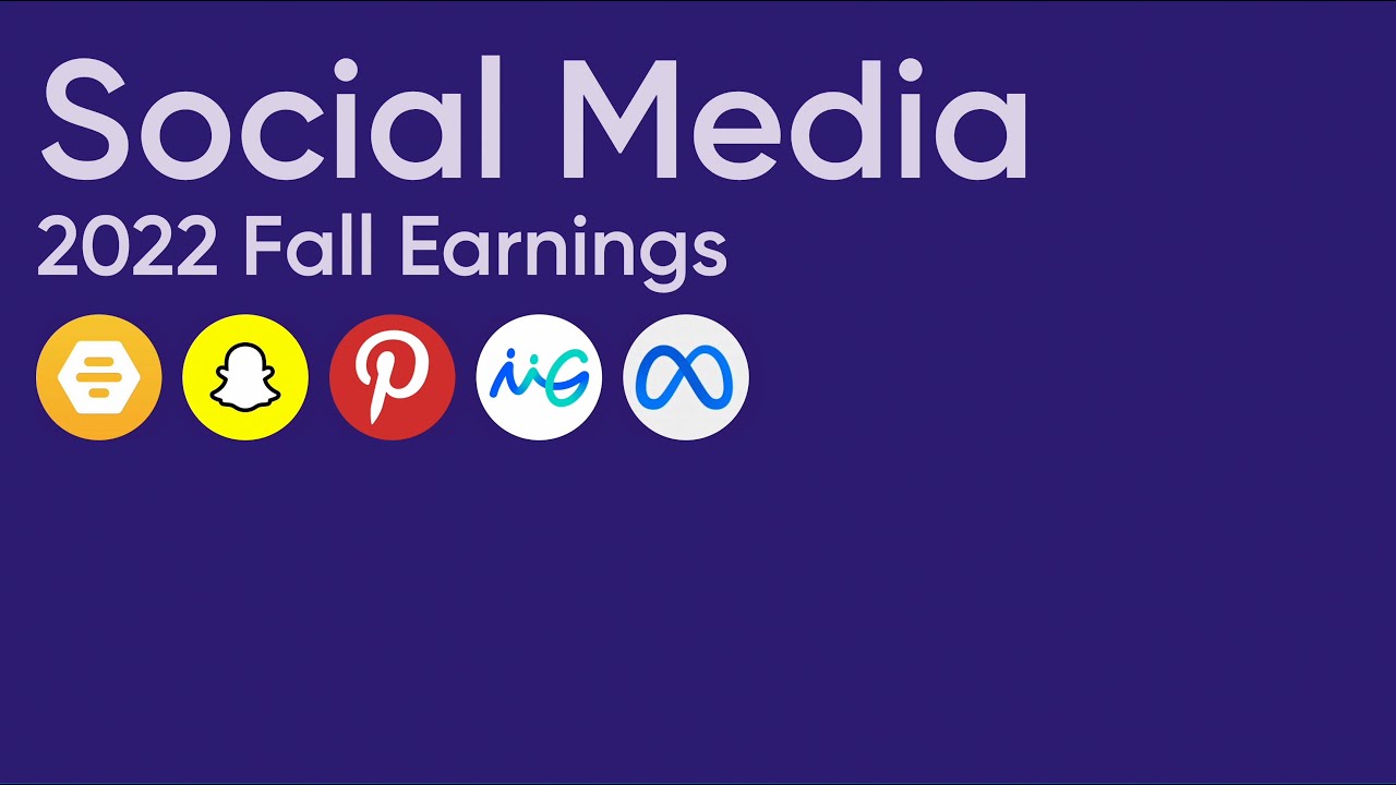 Social Media / Matching App Earnings Fall 2022 YouTube