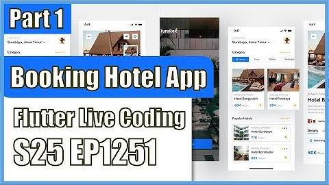 [Flutter] Flutter Live Coding EP1251 (Booking Hotel App Part 1)
