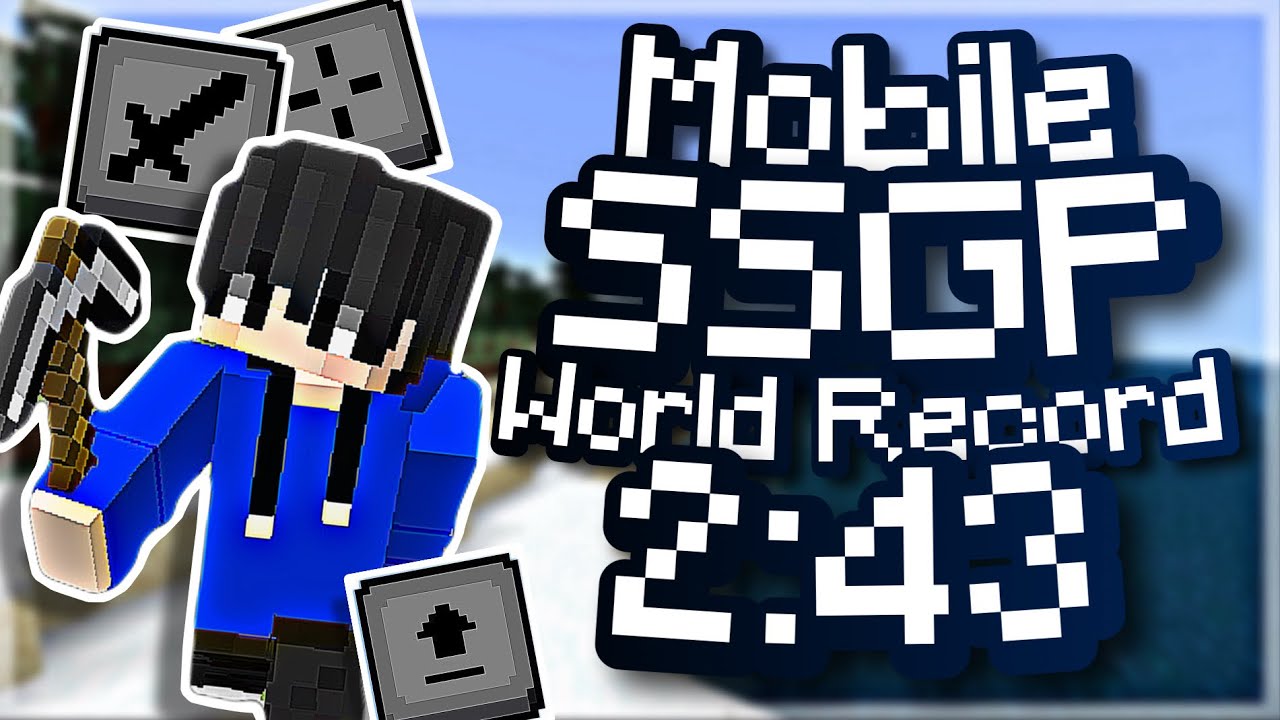 [FWR] Mcpe Mobile Set Seed Glitchless Peaceful Speedrun In 2:43