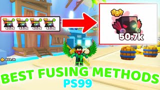 Super Op Fusing Method To Get Rainbow Cyborg Dominus Best Fusing Method Pet Simulator 99