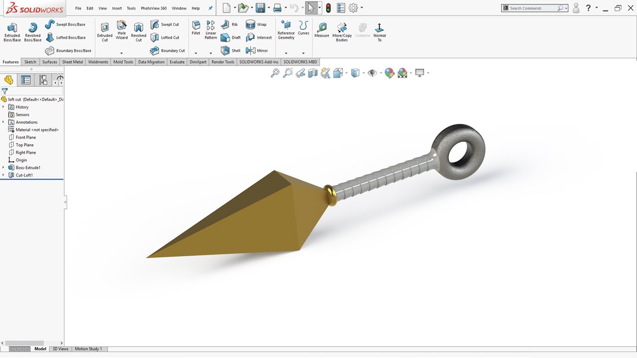 SolidWorks Beginner Tutorial Spear YouTube Solidworks beginner tutorial spear youtube