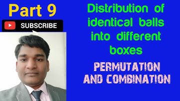pnc9:Distribution of identical balls among different boxes|JEE2020|Method of separators
