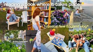reading a book where it takes place coastal New England vlog