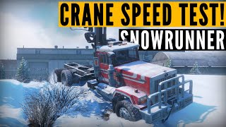 The Great Snowrunner Crane Speed Test Thingy