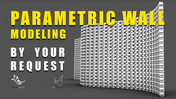 Parametric brick wall in Rhino 3D