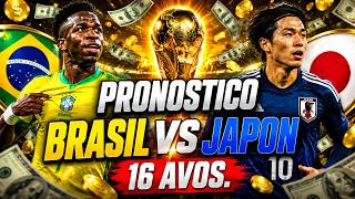 pronostico brasil vs japon mundial 2026 16 avos